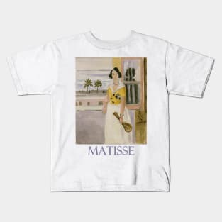 Woman with Mandolin (1922) by Henri Matisse Kids T-Shirt